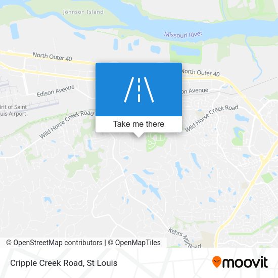 Mapa de Cripple Creek Road