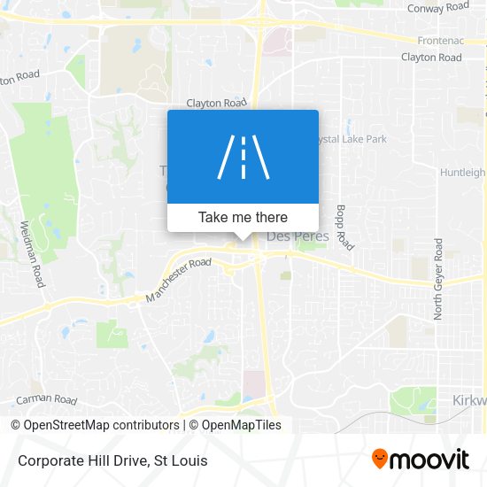 Corporate Hill Drive map