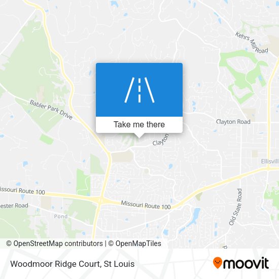Mapa de Woodmoor Ridge Court