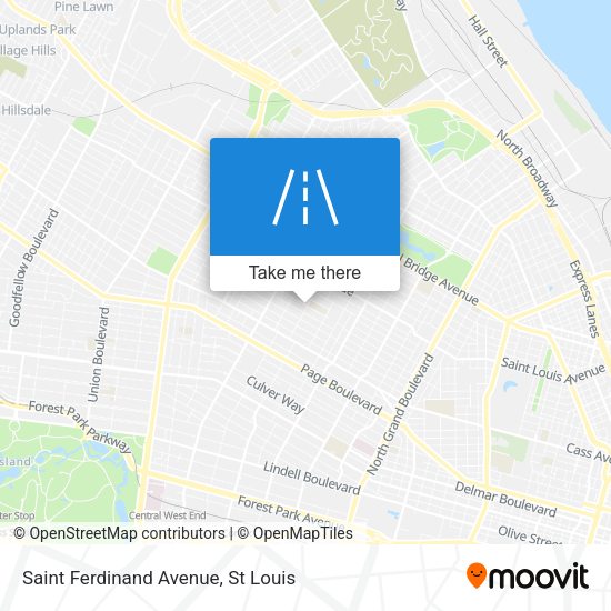 Saint Ferdinand Avenue map