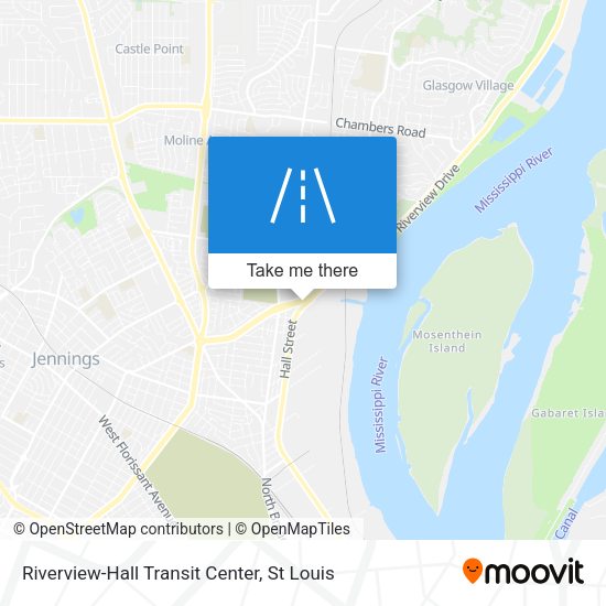 Riverview-Hall Transit Center map