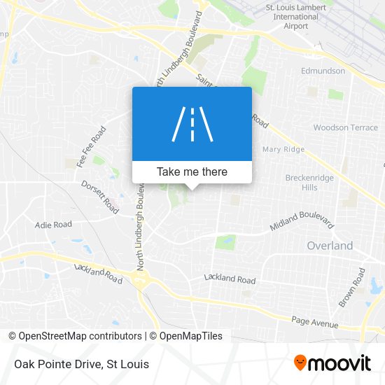 Mapa de Oak Pointe Drive