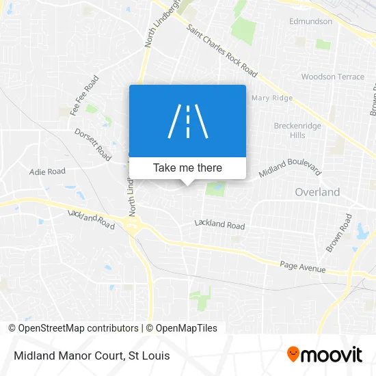 Midland Manor Court map