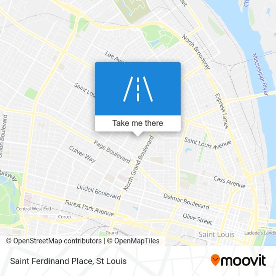 Saint Ferdinand Place map