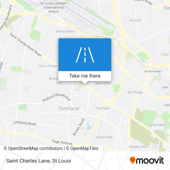 Saint Charles Lane map