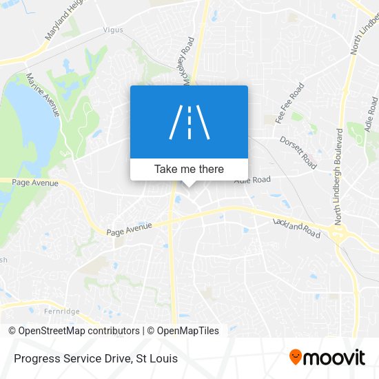 Mapa de Progress Service Drive