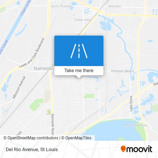 Mapa de Del Rio Avenue