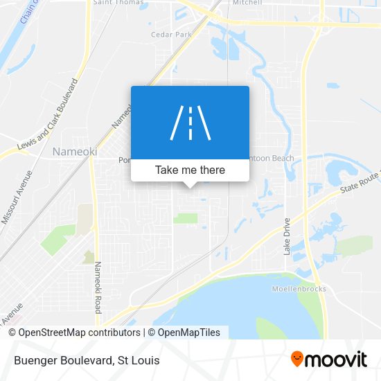 Buenger Boulevard map