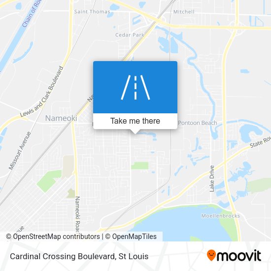 Cardinal Crossing Boulevard map