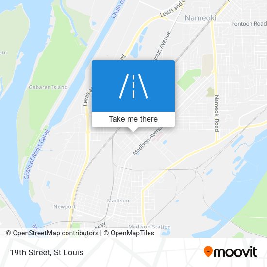 Mapa de 19th Street