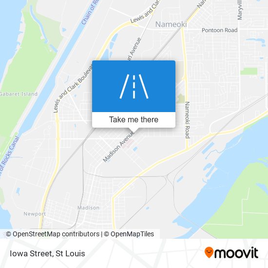 Iowa Street map