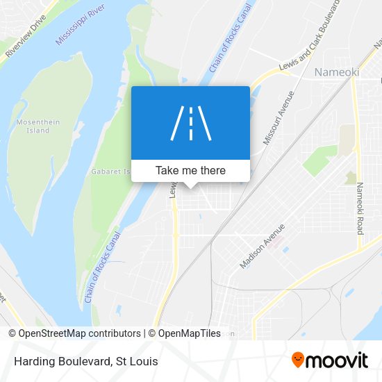 Mapa de Harding Boulevard