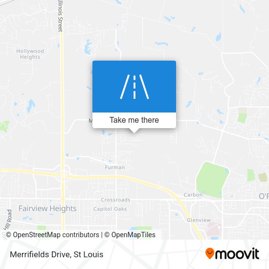 Merrifields Drive map