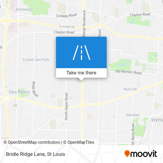 Bridle Ridge Lane map