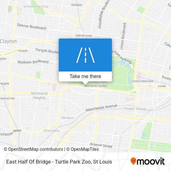 East Half Of Bridge - Turtle Park Zoo map