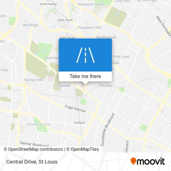 Mapa de Central Drive