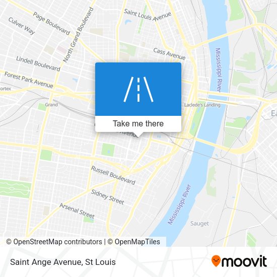 Saint Ange Avenue map