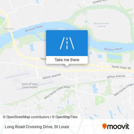 Long Road Crossing Drive map