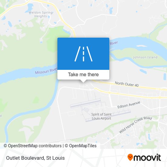 Mapa de Outlet Boulevard