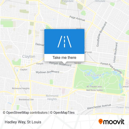 Hadley Way map