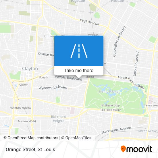 Mapa de Orange Street