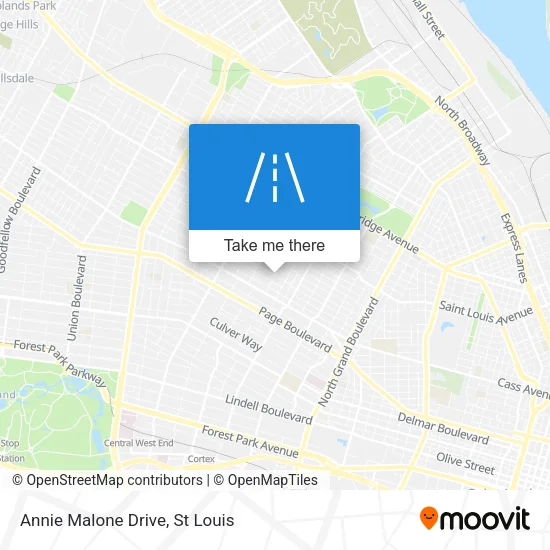 Annie Malone Drive map