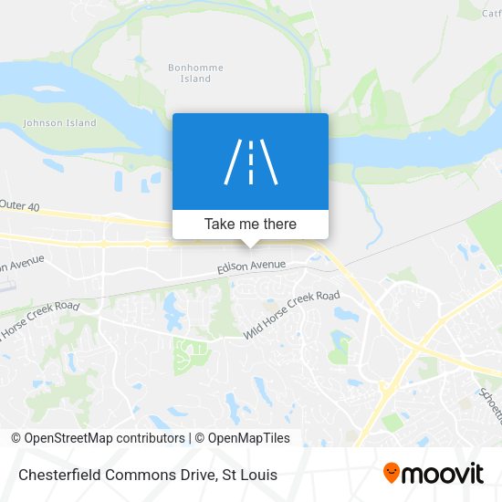 Mapa de Chesterfield Commons Drive