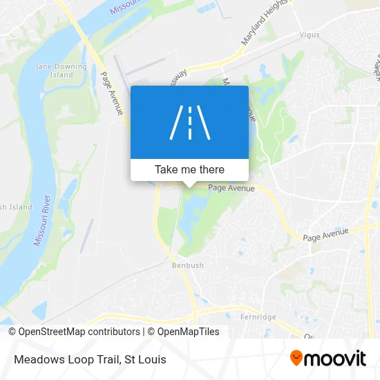Meadows Loop Trail map