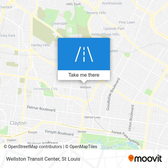 Wellston Transit Center map