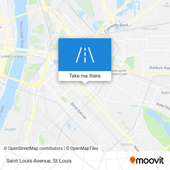 Saint Louis Avenue map