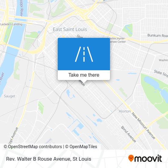 Mapa de Rev. Walter B Rouse Avenue