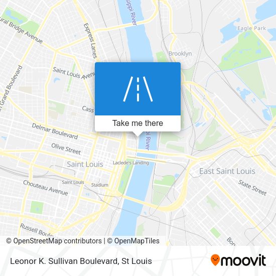 Mapa de Leonor K. Sullivan Boulevard