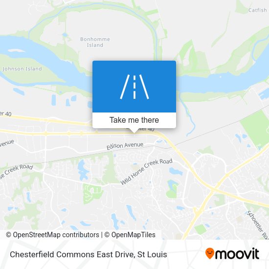 Mapa de Chesterfield Commons East Drive