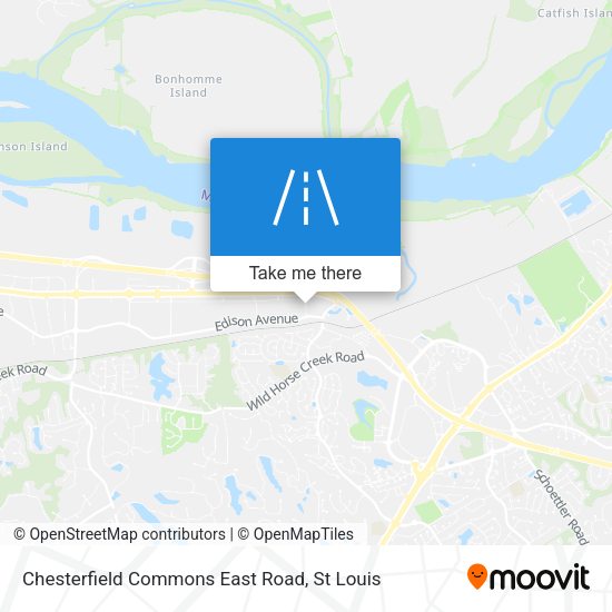 Mapa de Chesterfield Commons East Road