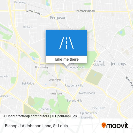 Bishop J A Johnson Lane map