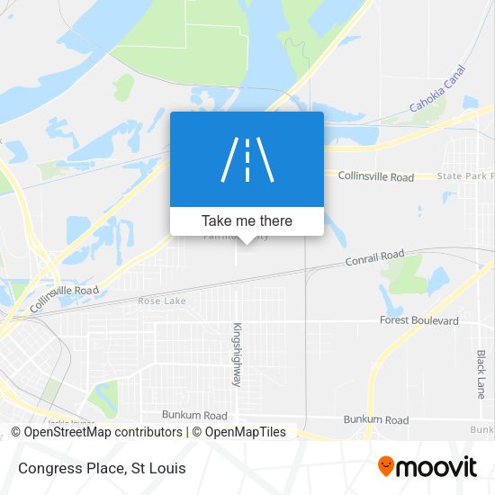 Mapa de Congress Place
