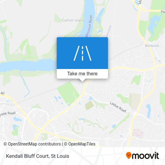 Mapa de Kendall Bluff Court