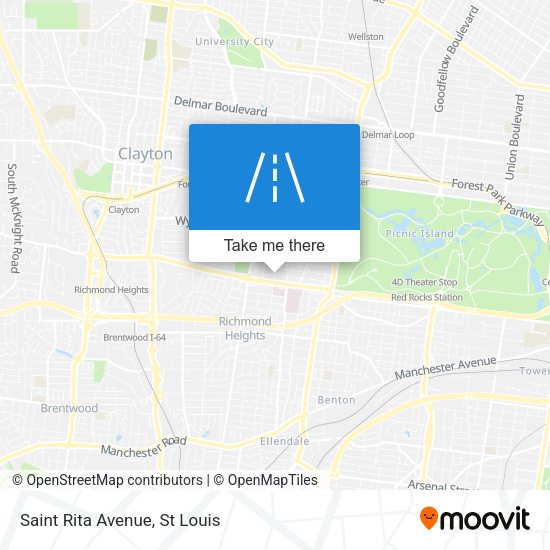 Saint Rita Avenue map