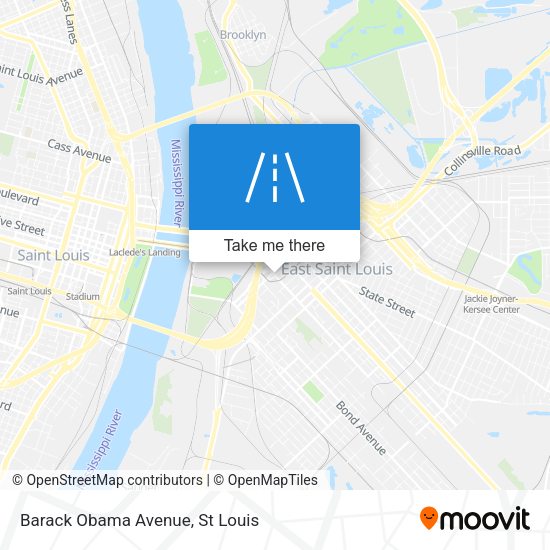 Mapa de Barack Obama Avenue