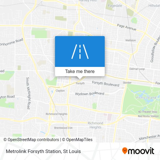 Metrolink Forsyth Station map