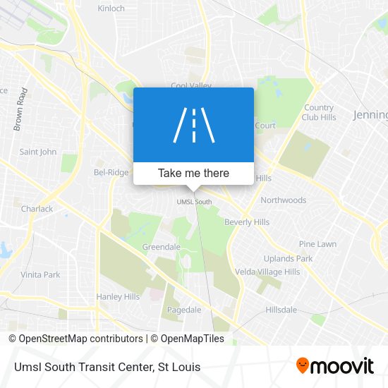 Umsl South Transit Center map