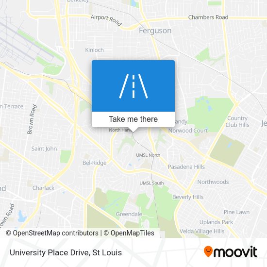 Mapa de University Place Drive