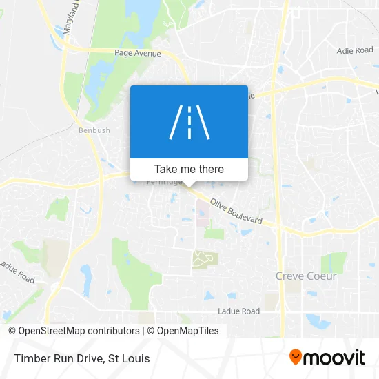 Timber Run Drive map