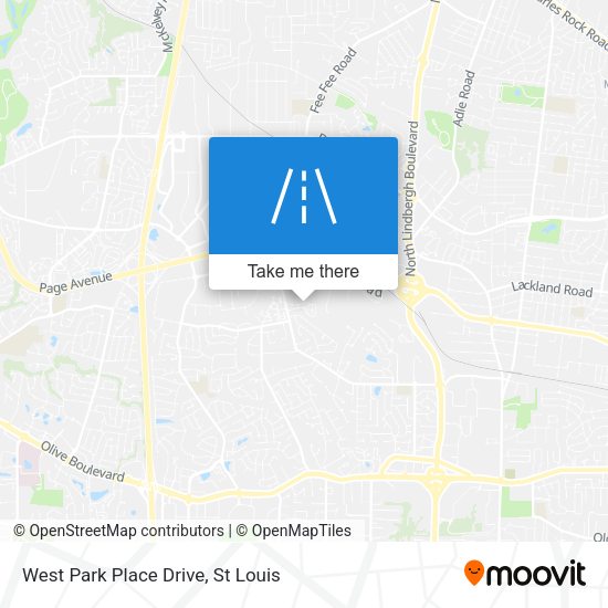 West Park Place Drive map