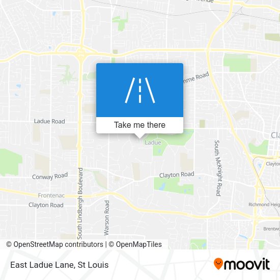 East Ladue Lane map