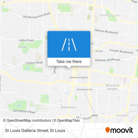St Louis Galleria Street map