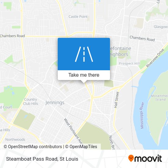 Steamboat Pass Road map