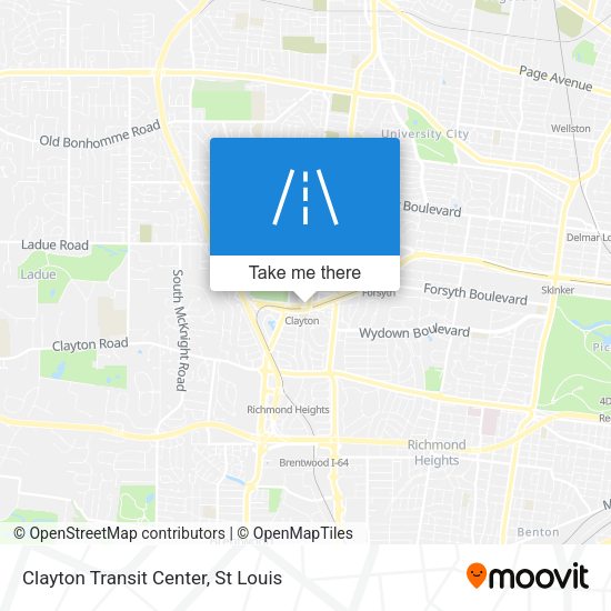 Mapa de Clayton Transit Center