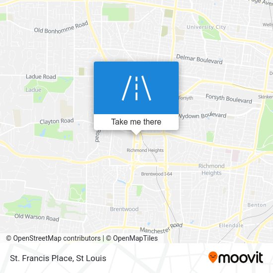 Mapa de St. Francis Place