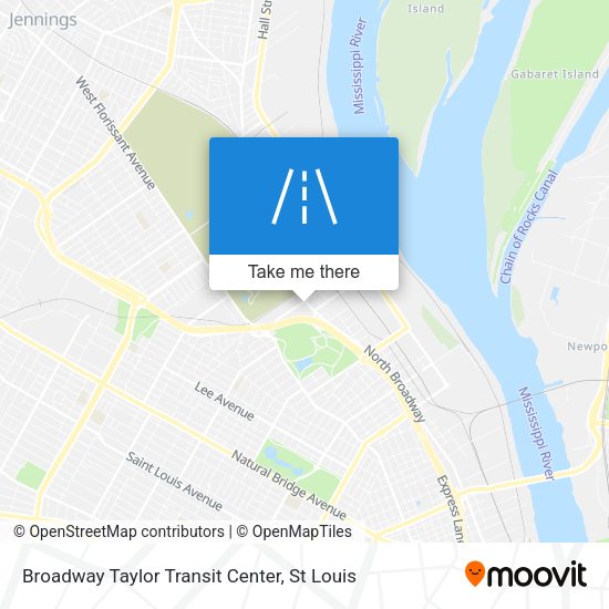 Broadway Taylor Transit Center map